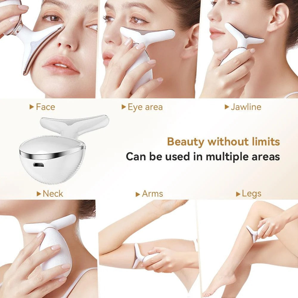 EMS Neck Beauty Device Max【7 Color LED Face Skin Care】
