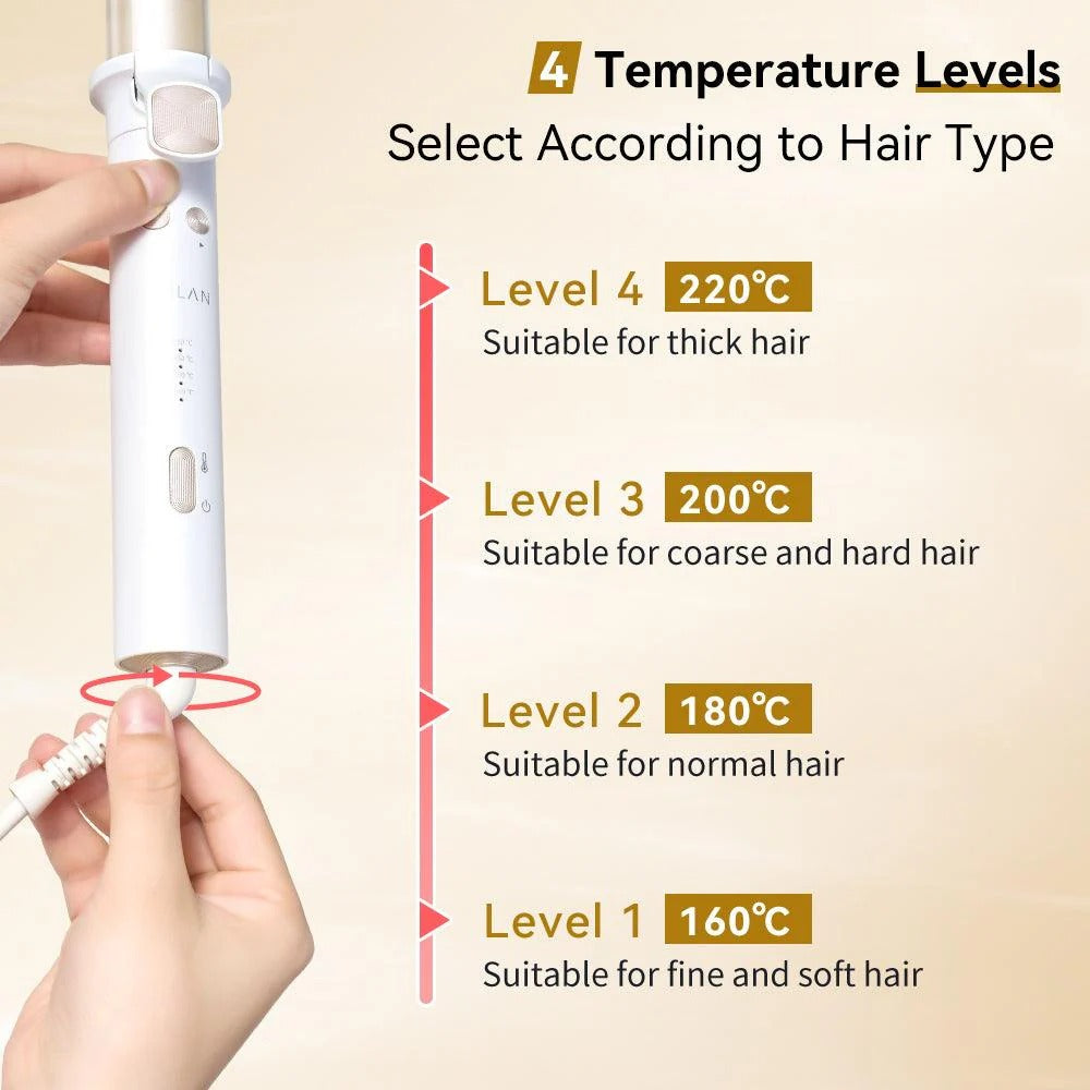 【European-standard plugs】Automatic Hair Curler