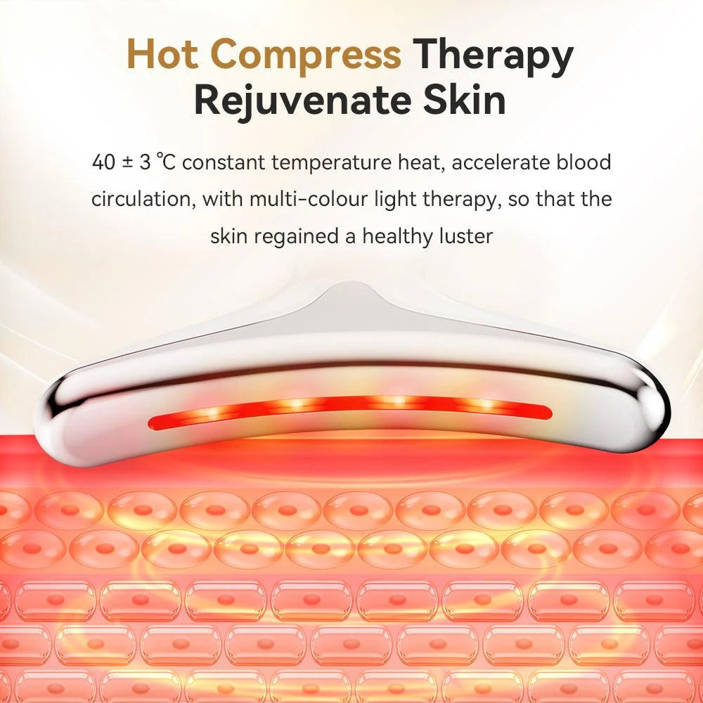 EMS Neck Beauty Device Max【7 Color LED Face Skin Care】