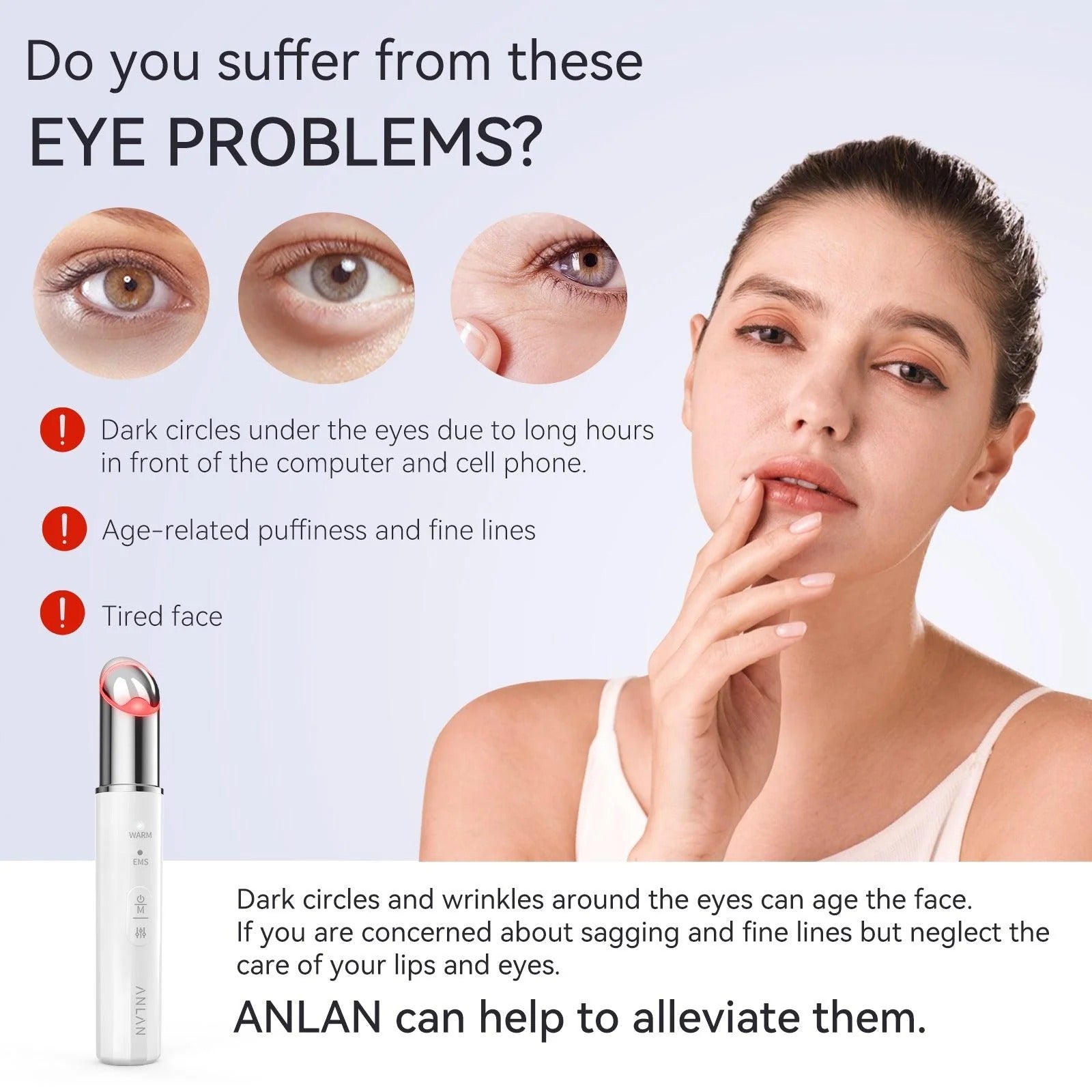 EMS Microcurrent Eye Beauty Device