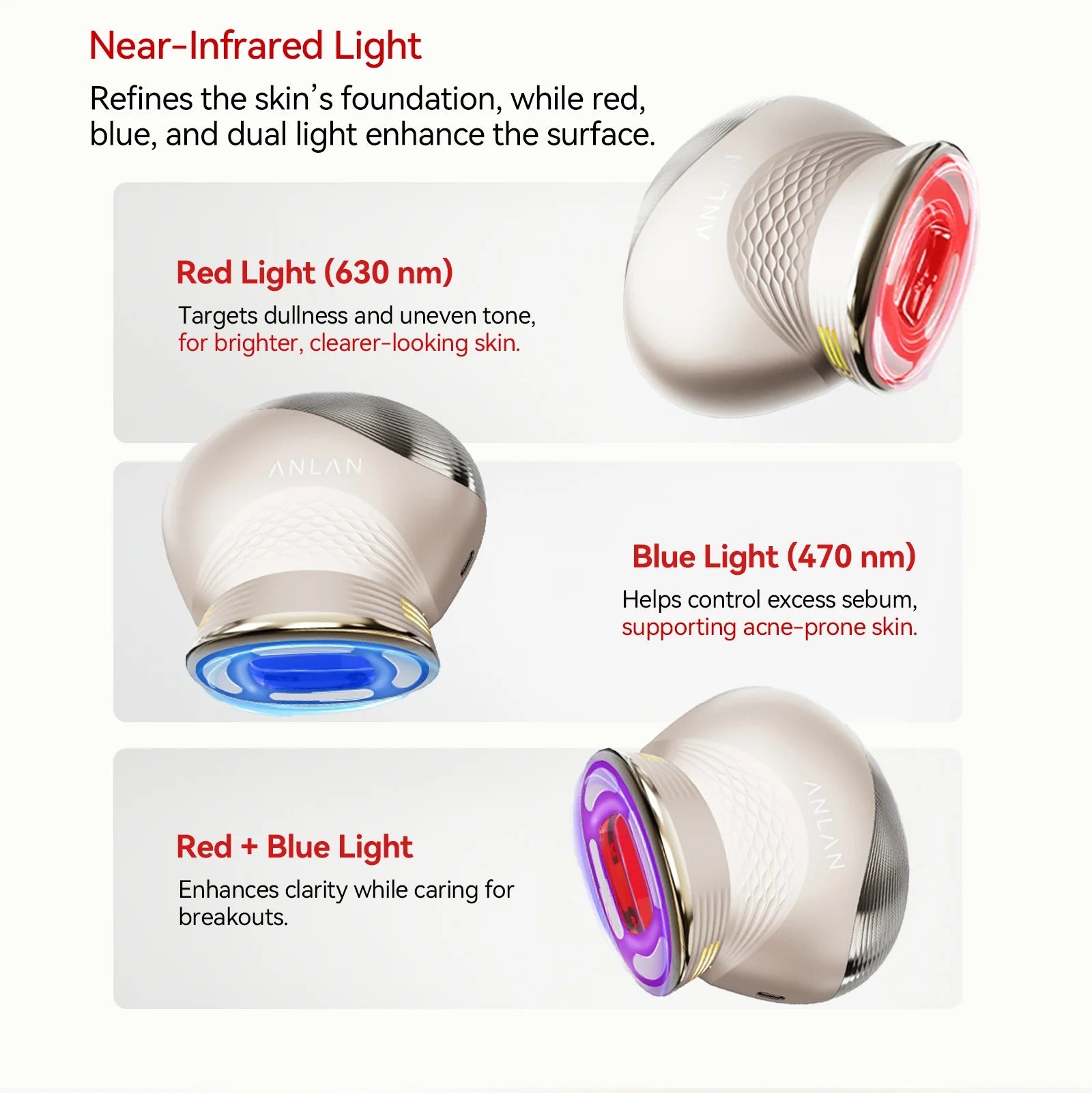 【Full Japanese Docs・Half Price】LUMINA-R Near Infrared (NIR) Facial Skin Care Device