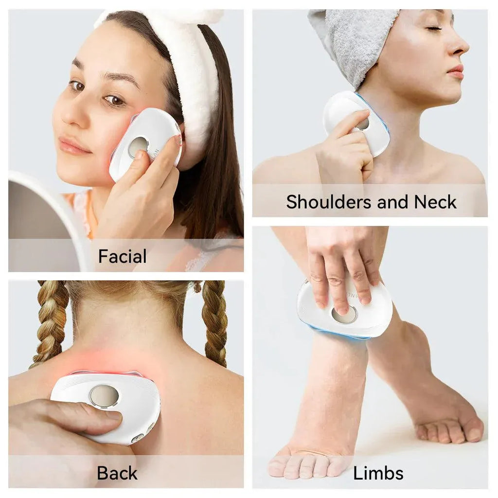 【46℃ warm】EMS Microcurrent Gua Sha Facial Tools
