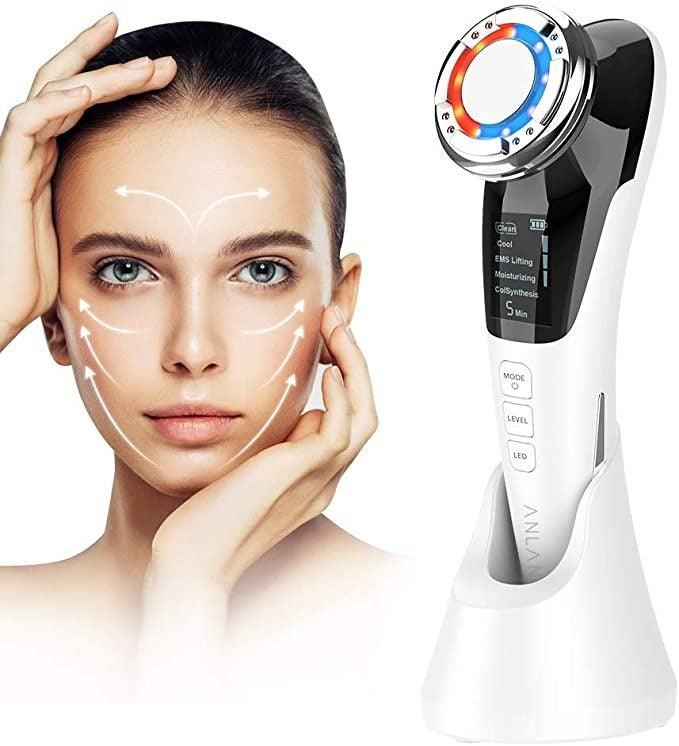 EMS Facial Massager Red and Blue light therapy Beauty Device