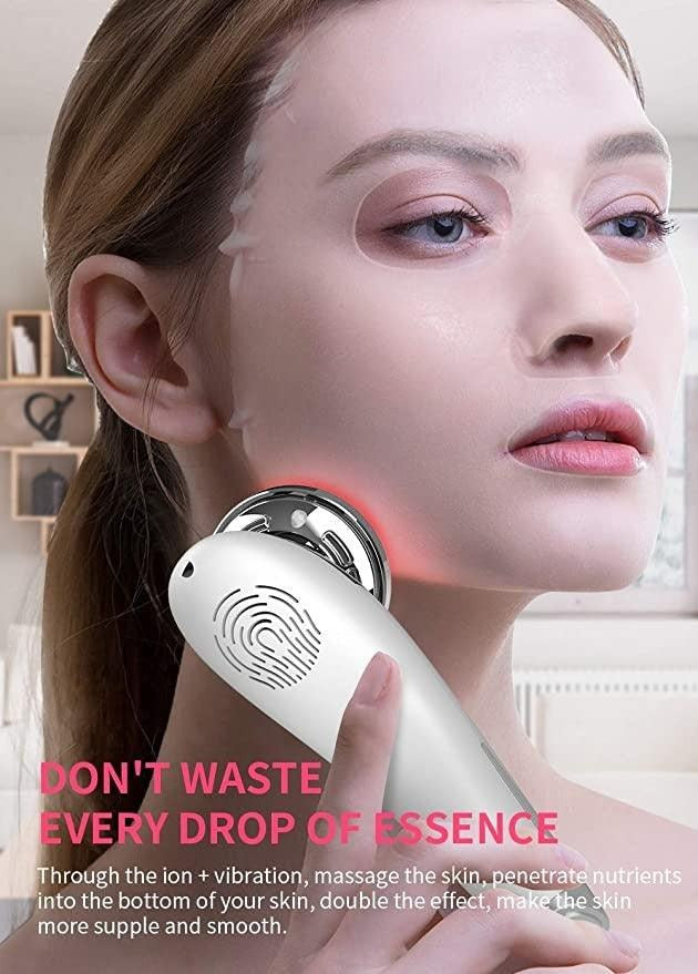 EMS Facial Massager Red and Blue light therapy Beauty Device