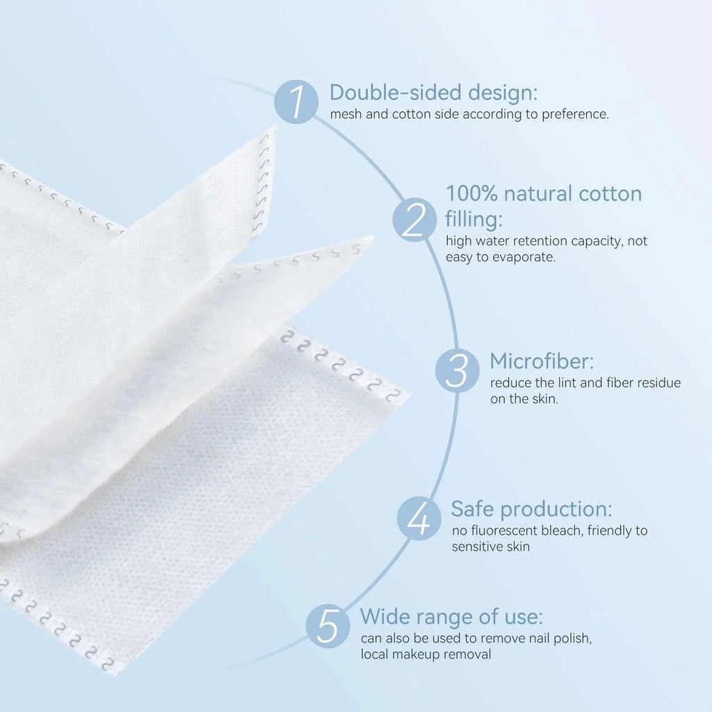 Extra Thick 3 Layer Facial Cotton Pad 75*75mm