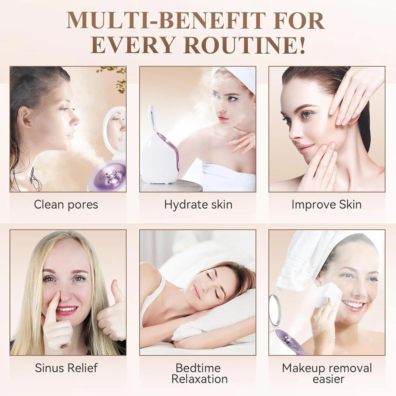 （American Standard）Hot Nano Facial Steamers home facial