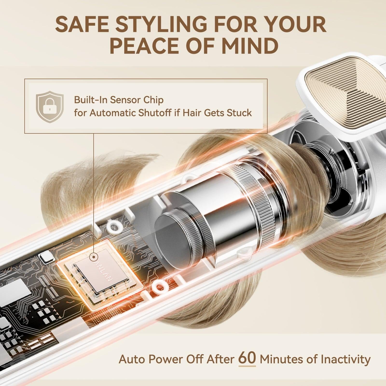 【European-standard plugs】Automatic Hair Curler
