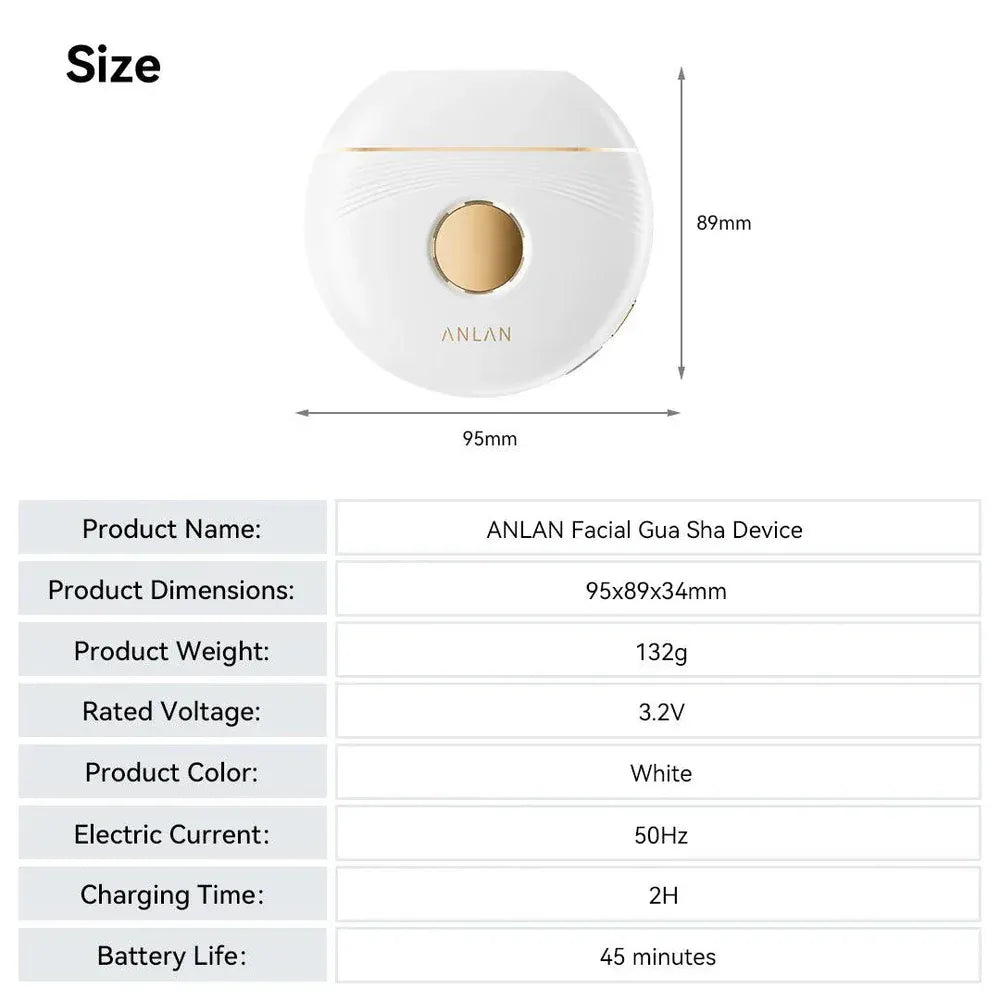 【46℃ warm】EMS Microcurrent Gua Sha Facial Tools