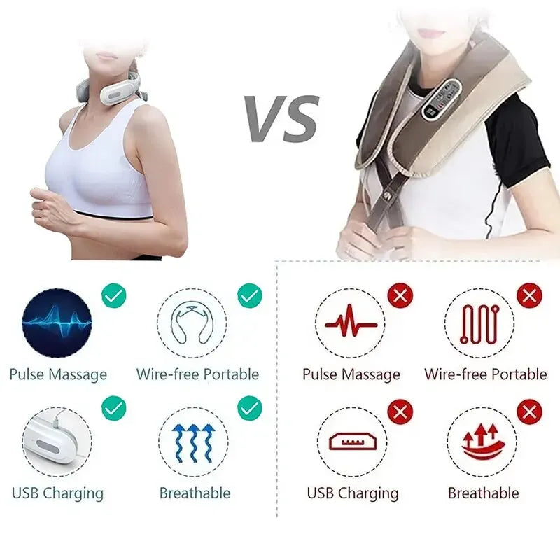 EMS & Heat Neck Massager